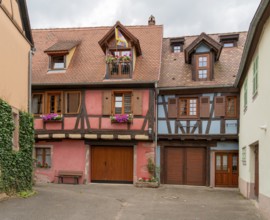 Impression of Kaysersberg, a historical town and former commune in Alsace in northeastern France