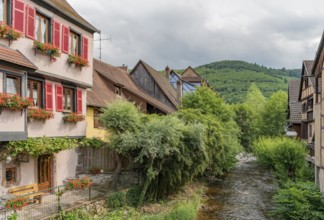 Impression of Kaysersberg, a historical town and former commune in Alsace in northeastern France
