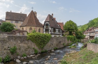 Impression of Kaysersberg, a historical town and former commune in Alsace in northeastern France