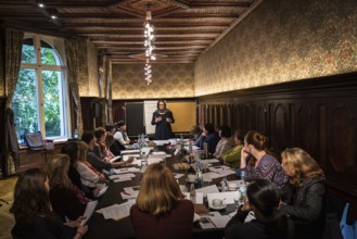 DEU Germany Germany Berlin Writing seminar at the Literaturhaus