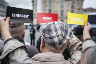 DEU Germany Germany Dresden Celebration of German unity in the 26th year of reunification Protest