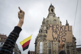 DEU Germany Germany Dresden Celebration of German unity in the 26th year of reunification Protest