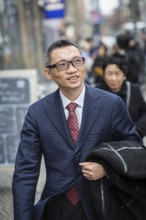 DEU Germany Germany Berlin Chinese billionaire Charles Chen Yidan during a meeting with Taz