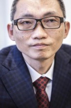 DEU Germany Germany Berlin Chinese billionaire Charles Chen Yidan during a meeting with Taz