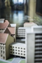 DEU Germany Germany Berlin Model of a house in the corridor of the old town hall in Kreuzberg