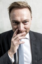 DEU Germany Germany Berlin FDP chairman Christian Lindner visits the TAZ. Portrait photos