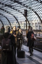 DEU Germany Germany Berlin Travellers during the EVG strike at the main station on Monday morning