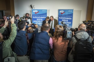 DEU Germany Germany Berlin AFD press conference on immigration and crime with Alice Weidel and