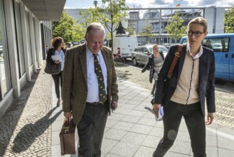 DEU Germany Germany Berlin AFD press conference on immigration and crime with Alice Weidel and