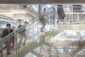 DEU Germany Germany Berlin Press tour of the new Taz building in Friedrichsstrasse
