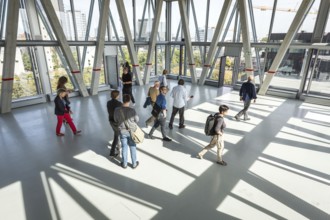 DEU Germany Germany Berlin Press tour of the new Taz building in Friedrichsstrasse