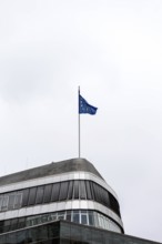 DEU Germany Germany Berlin The European flag flies on the mast of the CDU party headquarters