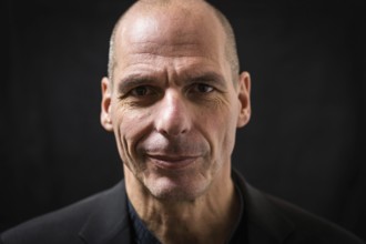 DEU Germany Germany Berlin Former Greek Finance Minister Yanis Varoufakis at an interview in