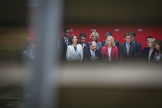 DEU Germany Germany Berlin SPD press conference and photo opportunity after the lost state election