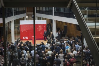 DEU Germany Germany Berlin SPD press conference and photo opportunity after the lost state election