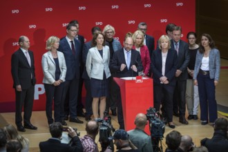 DEU Germany Germany Berlin SPD press conference and photo opportunity after the lost state election