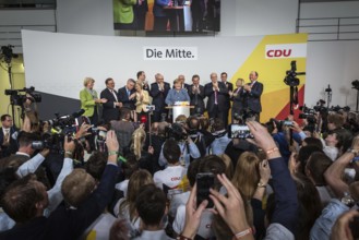 DEU Germany Germany Berlin Election evening at the CDU party headquarters, the Konrad Adenauer
