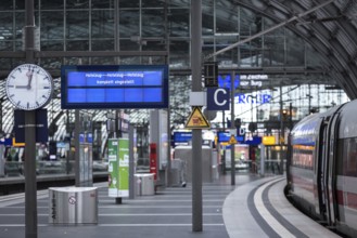 DEU Germany Germany Berlin Scenes at Berlin Central Station after storm Xavier. All long-distance