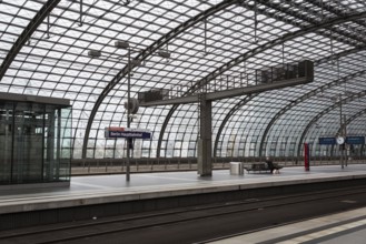 DEU Germany Germany Berlin Scenes at Berlin Central Station after storm Xavier. All long-distance