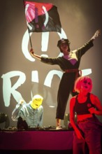 DEU Germany Germany Berlin Performance by the Russian punk band Pussy Riots at the Haus der