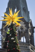 DEU Germany Germany Berlin Setting up the Christmas market at Breitscheidtplatz. The memorial