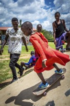 RWA RWANDA RUANDA Kigali skating tournament at the SOS Children's Village Hermann Gmeiner. In