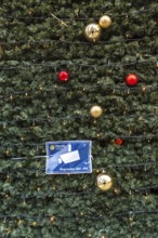 DEU Germany Germany Berlin Police sign about the video surveillance of the Christmas market at