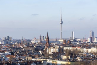 DEU Germany Germany Berlin View of the television tower, Rotes Rathaus and Berlin Cathedral