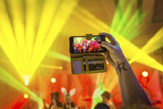 Egypt Hurghada Filming with a smartphone during a concert in a hotel