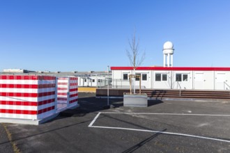 DEU Germany Germany Berlin A newly designed container village for refugees, the 'Tempohome', at the