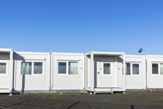 DEU Germany Germany Berlin A newly designed container village for refugees, the 'Tempohome', at the