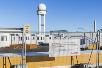 DEU Germany Germany Berlin A newly designed container village for refugees, the 'Tempohome', at the