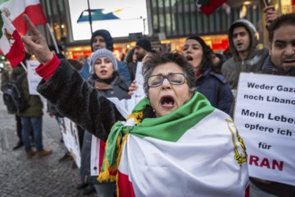 DEU Germany Germany Berlin Protests against the Iranian government by demonstrations of exiled