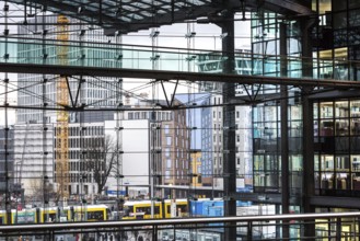 DEU Germany Germany Berlin View of the forecourt of the main railway station with its new buildings