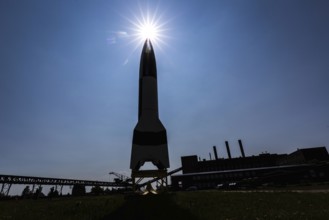 DEU Germany Germany Peenemünde A replica of the V2 rocket on the former production site by the