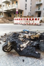 DEU Germany Germany Berlin Scene from Rigaer Strasse, where squatters protest against the further
