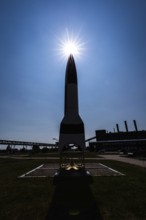 DEU Germany Germany Peenemünde A replica of the V2 rocket on the former production site by the