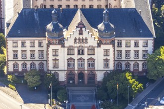 Aerial view, town hall Hamm, former district court building, Hamm, Ruhr area, North
