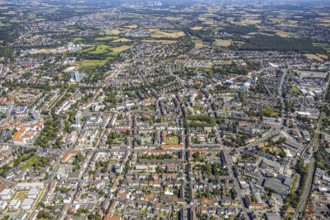 Aerial view, Hamm-Mitte, southern centre with Goethestraße, Hamm, Ruhr area, North
