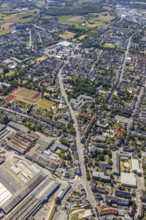 Aerial view, course of Wilhemstraße with new district centre, between former LEZ, now Kaufland in