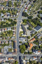 Aerial view, Ludwig-Erhard-Straße, Alleestraße, Ahornallee, between Werler Straße and Hamm, Ruhr