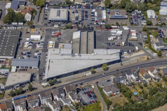 Aerial view, Dortmunder Strasse industrial estate, Mercedes-Benz Sales & Service