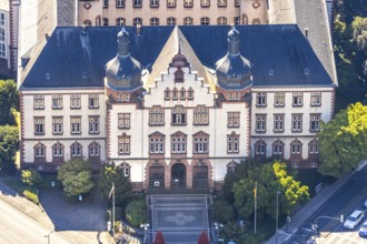 Aerial view, town hall Hamm, former district court building, Hamm, Ruhr area, North