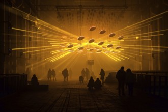 DEU Germany Germany Berlin The light installation SKALAR by Christoph Bauder and Kangding Ray at