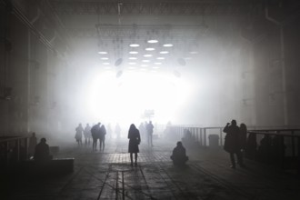DEU Germany Germany Berlin The light installation SKALAR by Christoph Bauder and Kangding Ray at