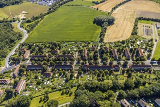 Aerial photo, colliery housing estate, colliery settlement, colliery settlement Vogelsang, Hamm,