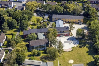 Aerial photo, special school Erich-Kästner-Schule, Heessen, Hamm, Ruhr area, North