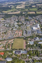 Aerial view, overview Hamm-Osten, Maximilian-Park to the Datteln-Hamm-Canal, Werries, Hamm, Ruhr