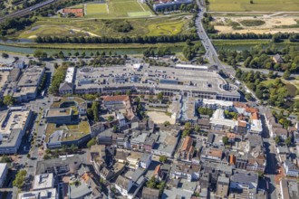 Aerial view, Widumstraße, Allee-Center, Ritter-Passage, city centre, city, Hamm, Ruhr area, North