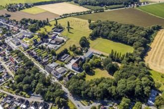 Aerial photo, primary school Josefschule, senior centre St. Josef, Mansfelder Straße, Hamm, Ruhr